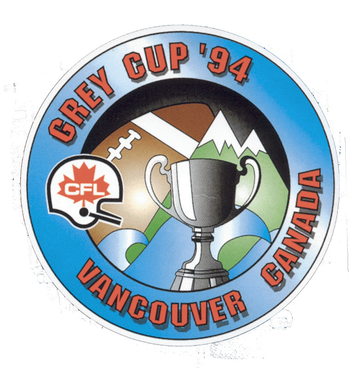 Grey Cup 1994 Primary Logo vinyl decal